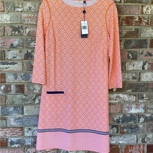 Cabana Life Orange Paisley-Print Shift Dress